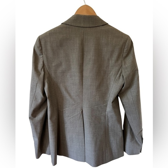 THEORY 2-BUTTON CLASSIC "RORY" BLAZER, FABRIC IS "TAILOR," HEATHERED TAN, Sz 10 - Picture 7 of 12